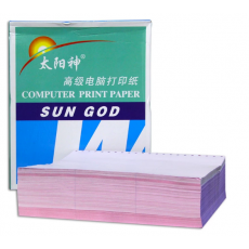 太阳神 241-4彩-3等分 打印纸